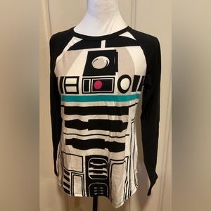 Lucas Film Star Wars R2D2 droid baseball tee